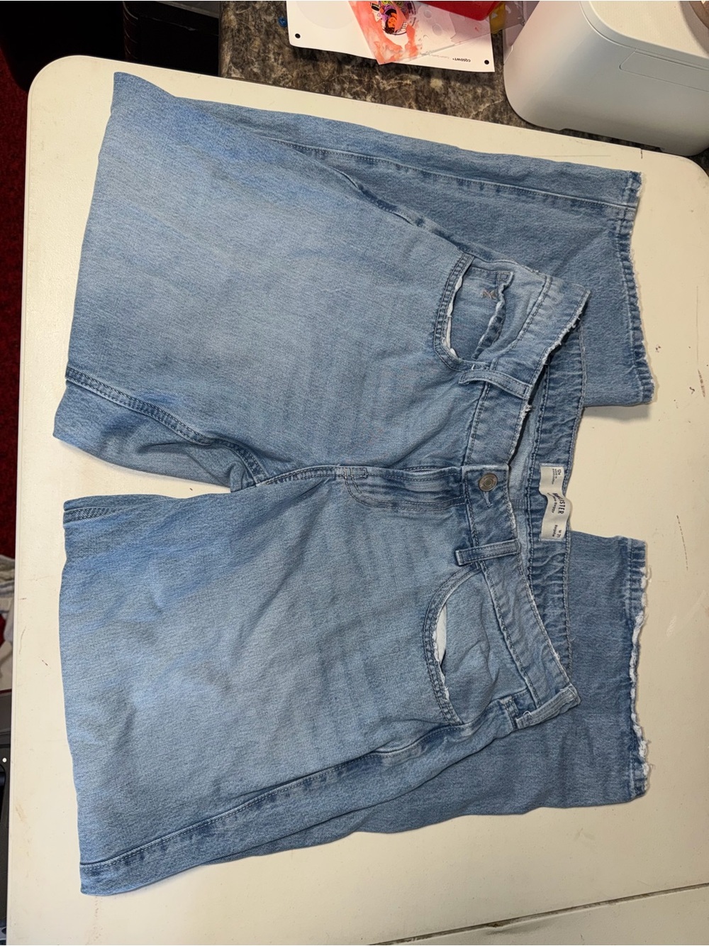 Hollister Light Blue Women's Low Rise Baggy Jeans